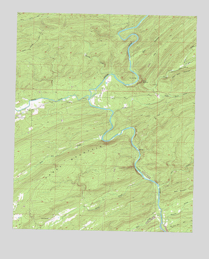 Caney Mountain, OK USGS Topographic Map