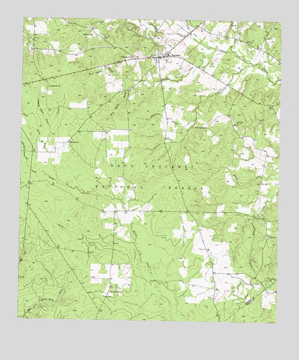 Kennard, TX USGS Topographic Map