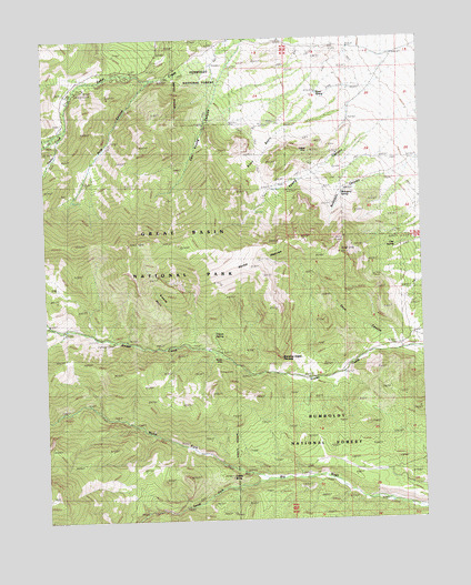 Kious Spring, NV USGS Topographic Map