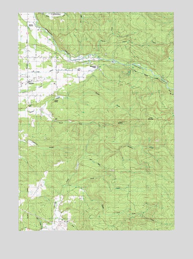 Lacomb, OR USGS Topographic Map