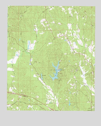 Lake Lurleen, AL USGS Topographic Map