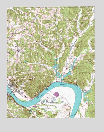 Cannelton, IN USGS Topographic Map