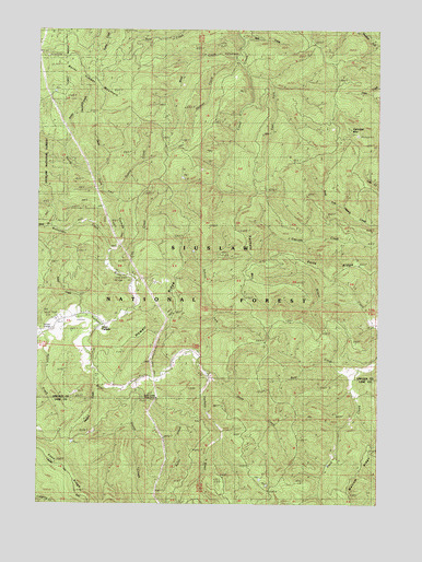 Cannibal Mountain, OR USGS Topographic Map