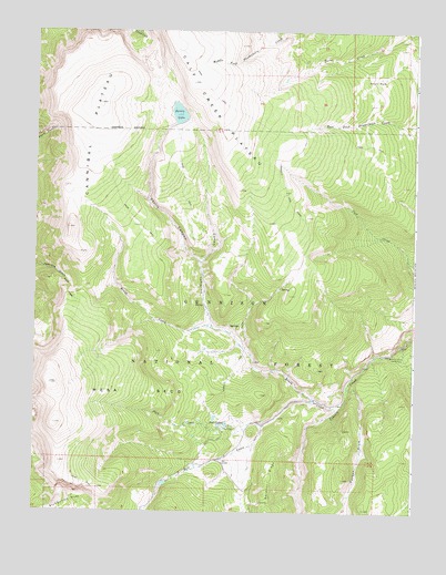 Cannibal Plateau, CO USGS Topographic Map