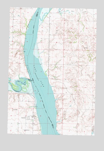 Cannon Ball, ND USGS Topographic Map