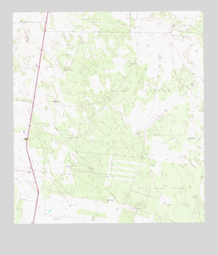 Linn NE, TX USGS Topographic Map