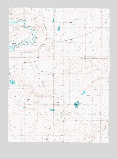 Cannonball Cut, WY USGS Topographic Map