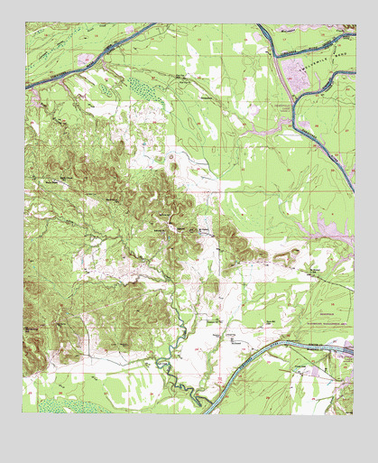 McDowell, AL USGS Topographic Map