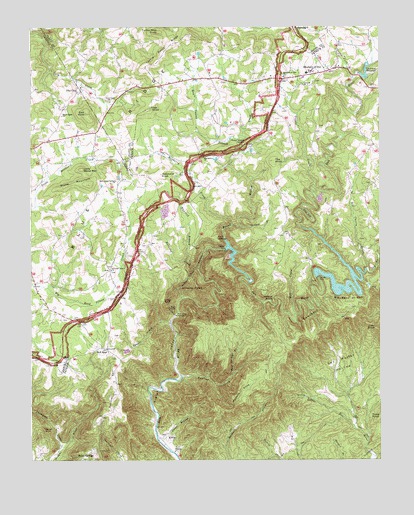 Meadows of Dan, VA USGS Topographic Map