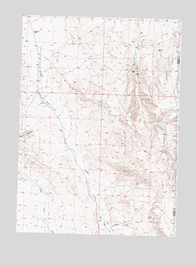 Miles Ranch, WY USGS Topographic Map