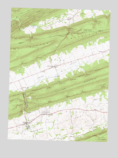 Millheim, PA USGS Topographic Map