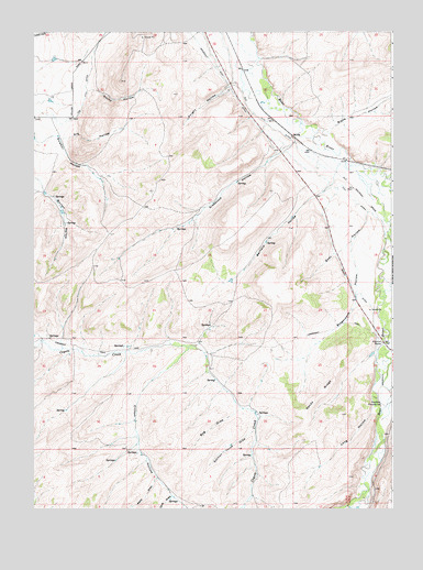 Millis, WY USGS Topographic Map