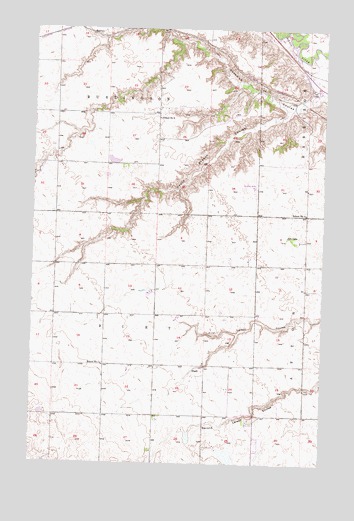 Minot NW, ND USGS Topographic Map