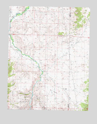 Mitchell Spring, NV USGS Topographic Map