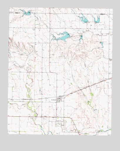 Mobeetie, TX USGS Topographic Map