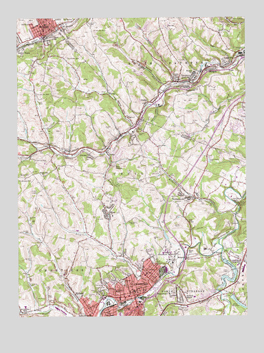 Canonsburg, PA USGS Topographic Map