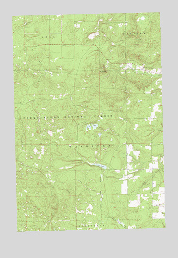 Mount Valhalla, WI USGS Topographic Map