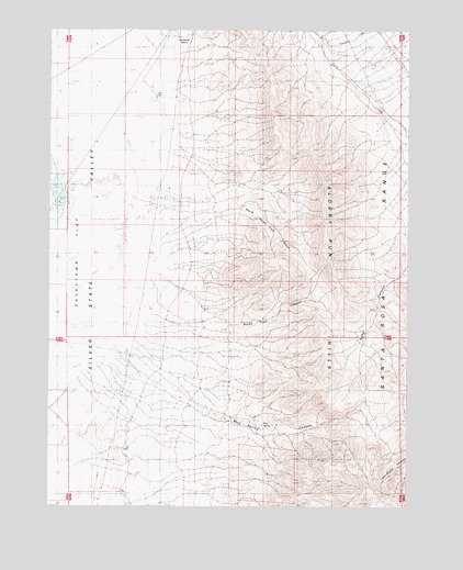 Mud Spring Canyon, NV USGS Topographic Map