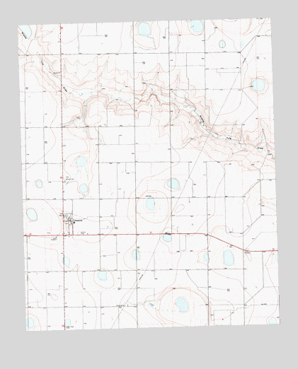 Nazareth, TX USGS Topographic Map