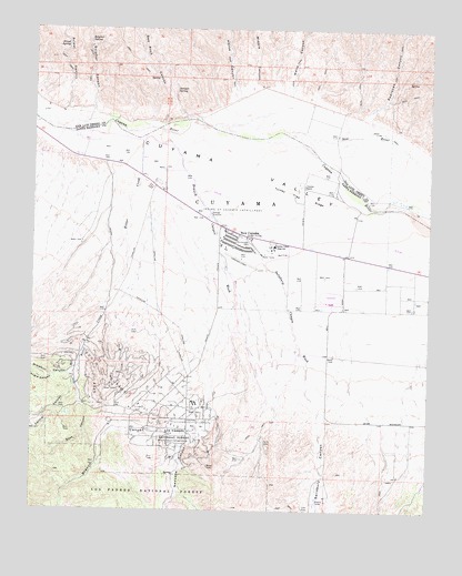 New Cuyama, CA USGS Topographic Map