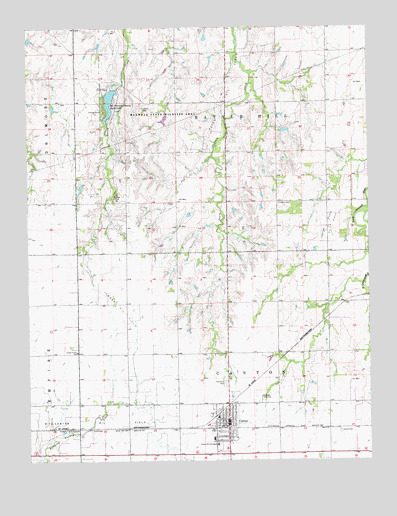 Canton, KS USGS Topographic Map