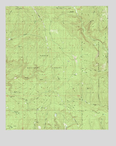 Parallel Canyon, AZ USGS Topographic Map