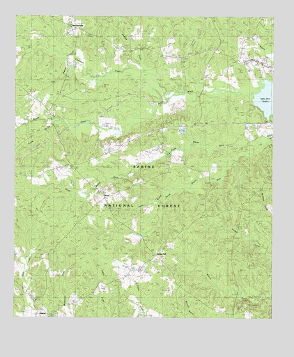 Patroon North, TX USGS Topographic Map