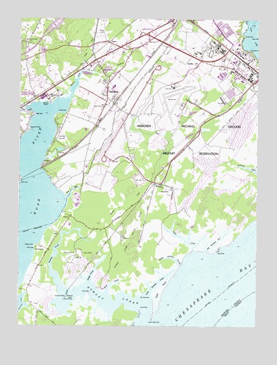 Perryman, MD USGS Topographic Map