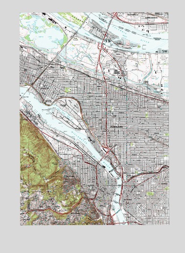 Portland, OR USGS Topographic Map