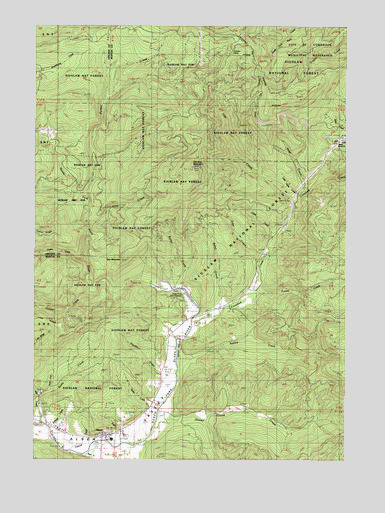 Alsea, OR USGS Topographic Map