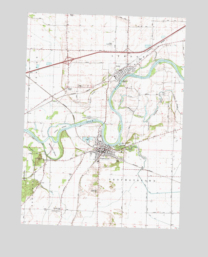 Prophetstown, IL USGS Topographic Map