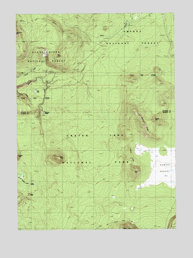 Pumice Desert West, OR USGS Topographic Map