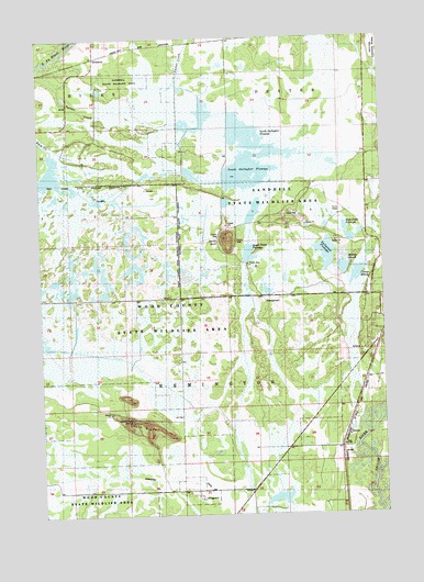 Quail Point Flowage, WI USGS Topographic Map