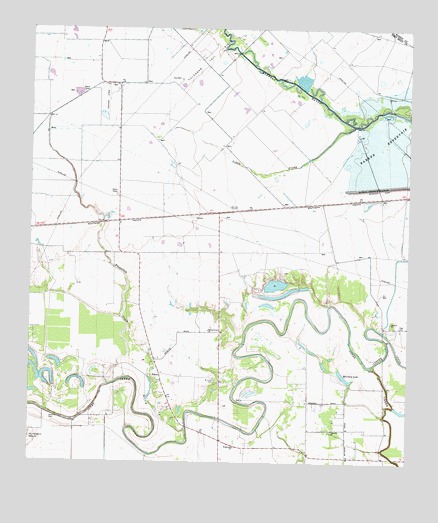 Richmond NE, TX USGS Topographic Map