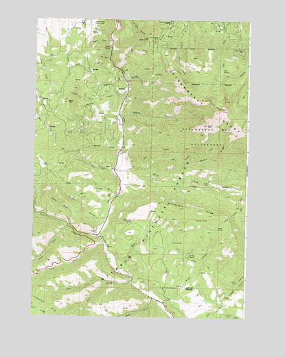 Canyon Mountain, OR USGS Topographic Map