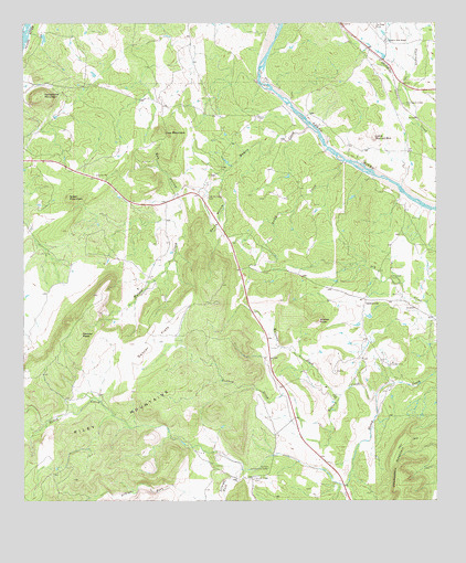 Cap Mountain, TX USGS Topographic Map