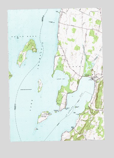 Saint Albans Bay, VT USGS Topographic Map