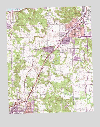 Sapulpa North, OK USGS Topographic Map