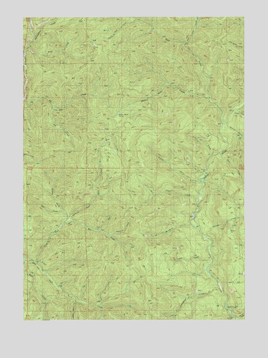 Scaredman Creek, OR USGS Topographic Map