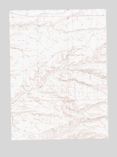 Scott Spring, WY USGS Topographic Map