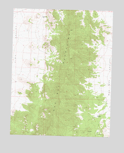 Sewing Machine Pass, UT USGS Topographic Map