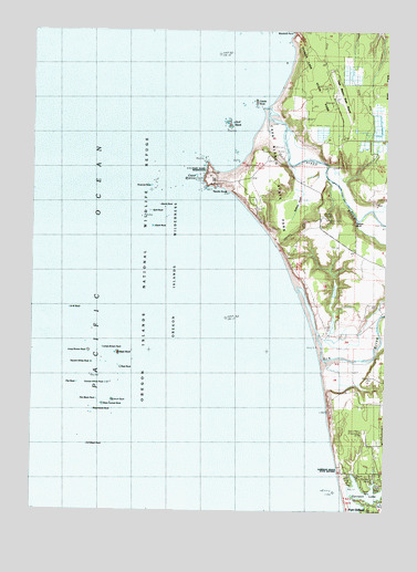 Cape Blanco, OR USGS Topographic Map