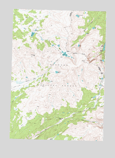 Shell Lake, WY USGS Topographic Map