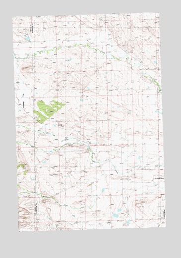 Snoose Creek, MT USGS Topographic Map