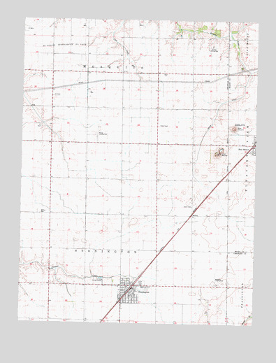 Stonington, IL USGS Topographic Map