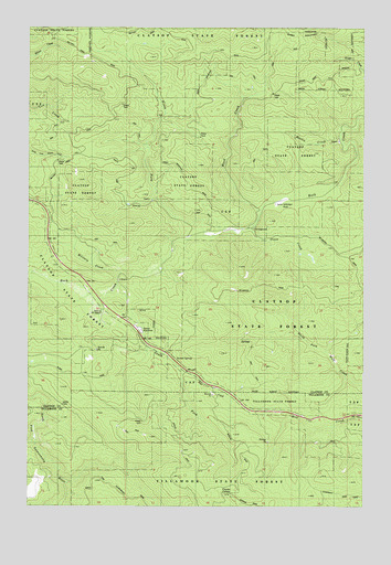 Sunset Spring, OR USGS Topographic Map