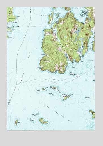 Cape Rosier, ME USGS Topographic Map