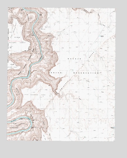 Tatahatso Point, AZ USGS Topographic Map