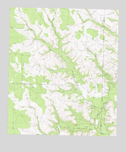 Three Bluff Draw, TX USGS Topographic Map
