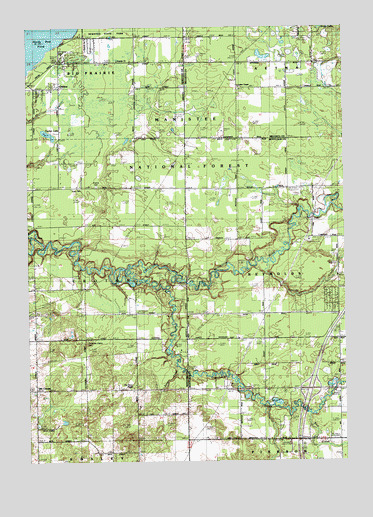 Tift Corner, MI USGS Topographic Map